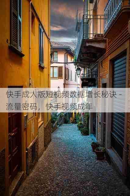 快手成人版短视频数据增长秘诀 - 流量密码,快手视频成年