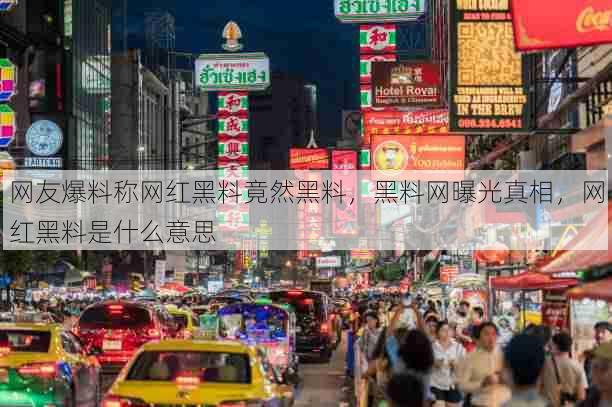 网友爆料称网红黑料竟然黑料,黑料网曝光真相,网红黑料是什么意思